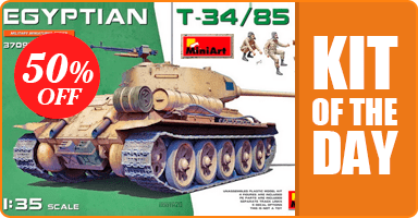 Kit of the Day: MiniArt 37098 1/35 Egyptian T-34/85 w/Crew
