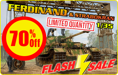 Flash Sale - 70%OFF - Amusing Hobby 1/35 SdKfz.184 Ferdinand & 16t Strabokran