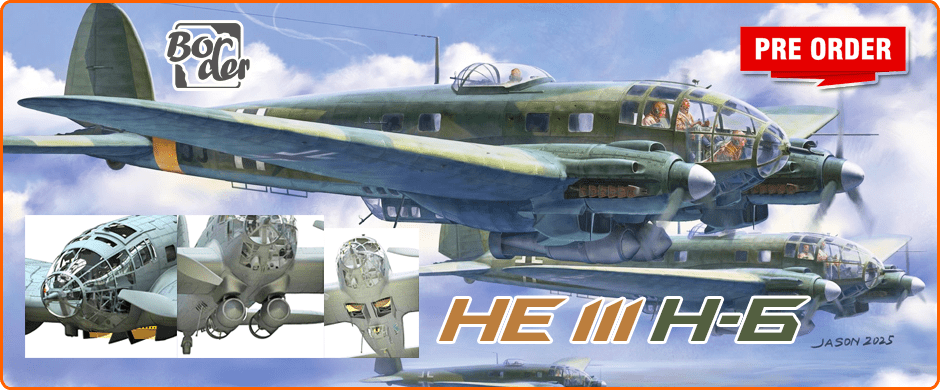 Border Model BF-018 1/35 WWII German Heinkel 111 H-6 Bomber