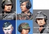 1/35 WSS Pz Crew Head Set #3 (5pcs) - Alpine Miniatures