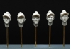 1/35 Heads of WWII German Luftwaffe M43 Feldmutze