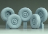 1/35 Soviet UAZ-469 Sagged Wheel set for Zvezda kit