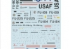 1/72 F-86A Sabres. 4th Fighter Wing in Korea Decal