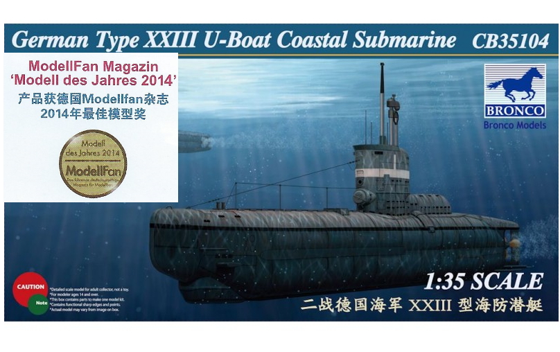 Bronco CB35104 1//35 Type XXIII U-boat Coastal German Submarine for sale online