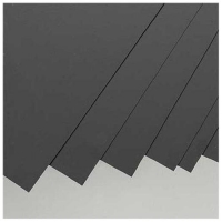 Evergreen Black Styrene Sheet Size: 6" x 12"; Thickness: .02"/0.50mm 3pcs 