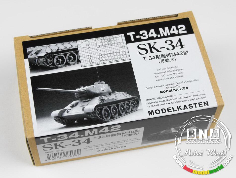 ModelKasten SK-34 Workable Track Set for 1//35 WWII Soviet T-34 M42 Tank