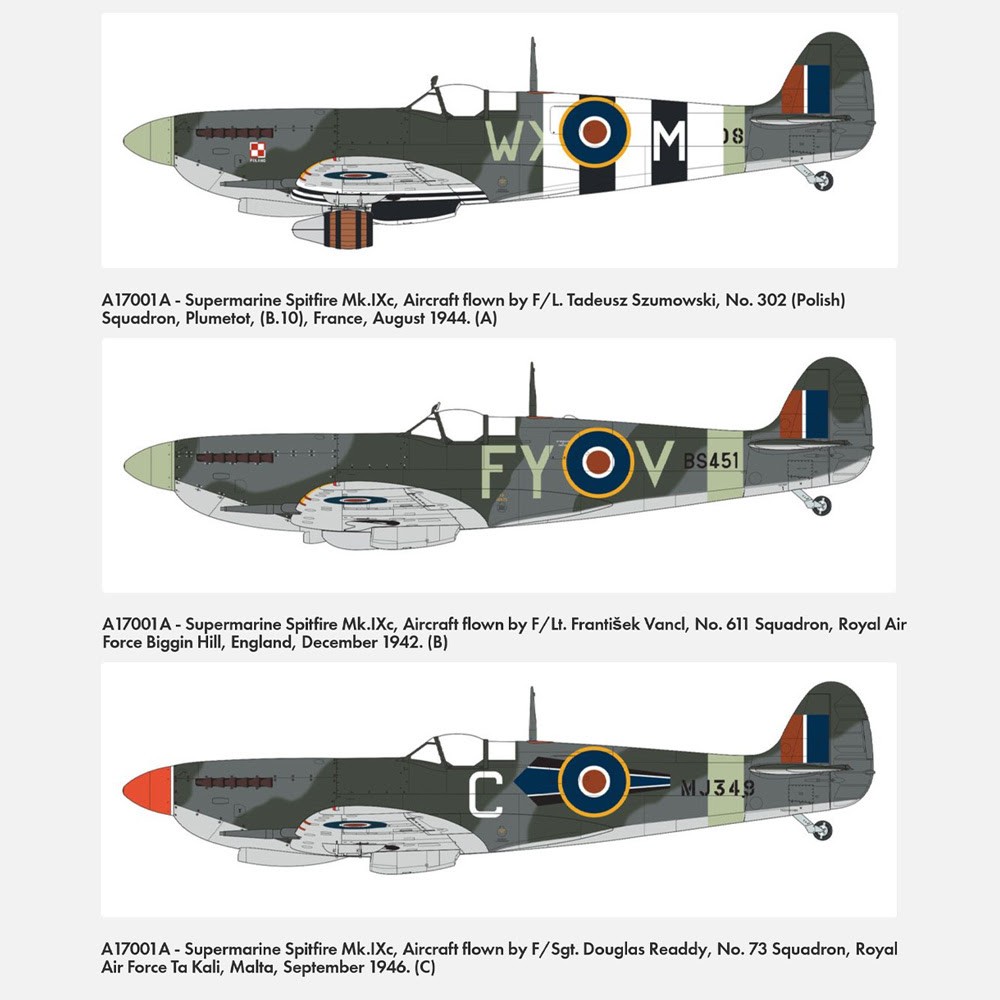1/24 Supermarine Spitfire Mk.Ixc, Flying Dray - AX17001A