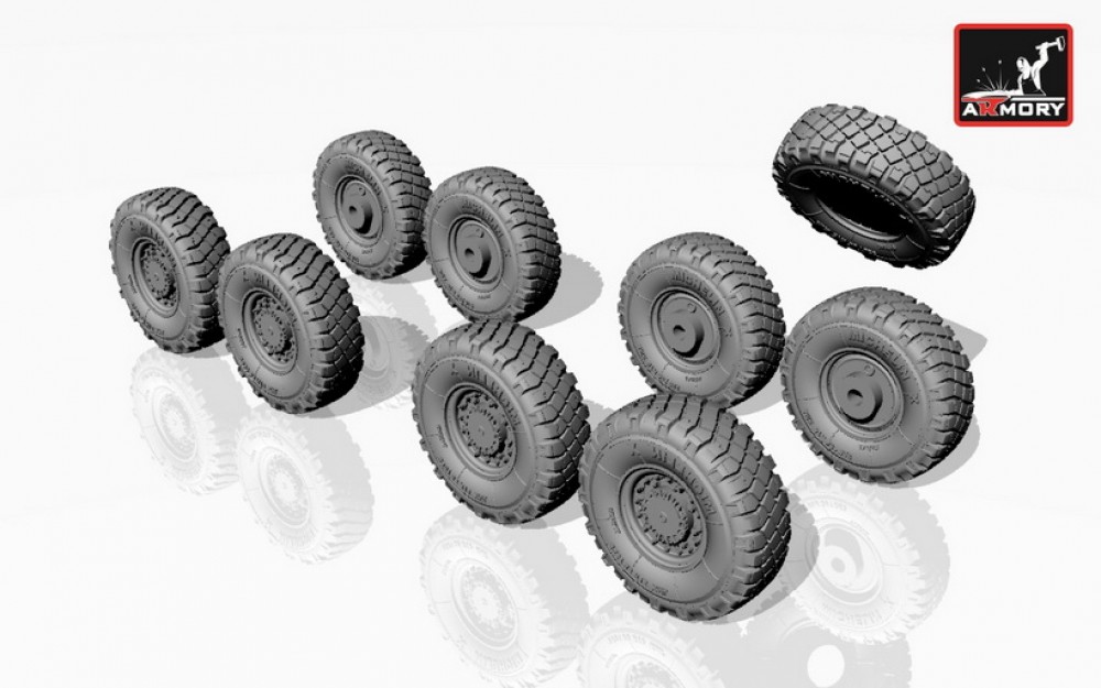 1/72 Lav-25 Series Wheels w/325/85 R16 XML Tyres for ACE/Trumpeter kits
