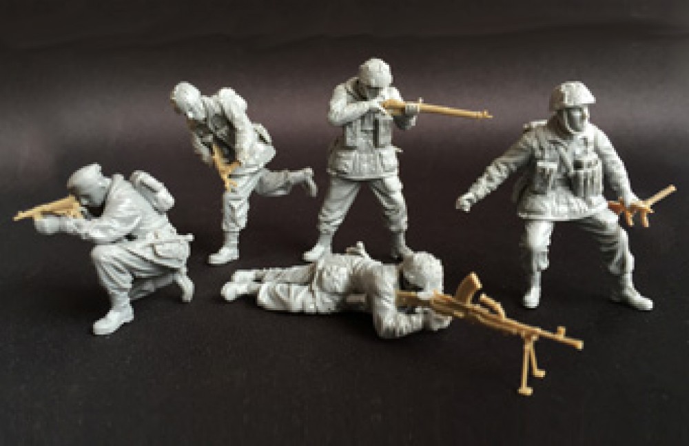 1/35 WWII British Paratroops in Combat Set A (5 Figures)