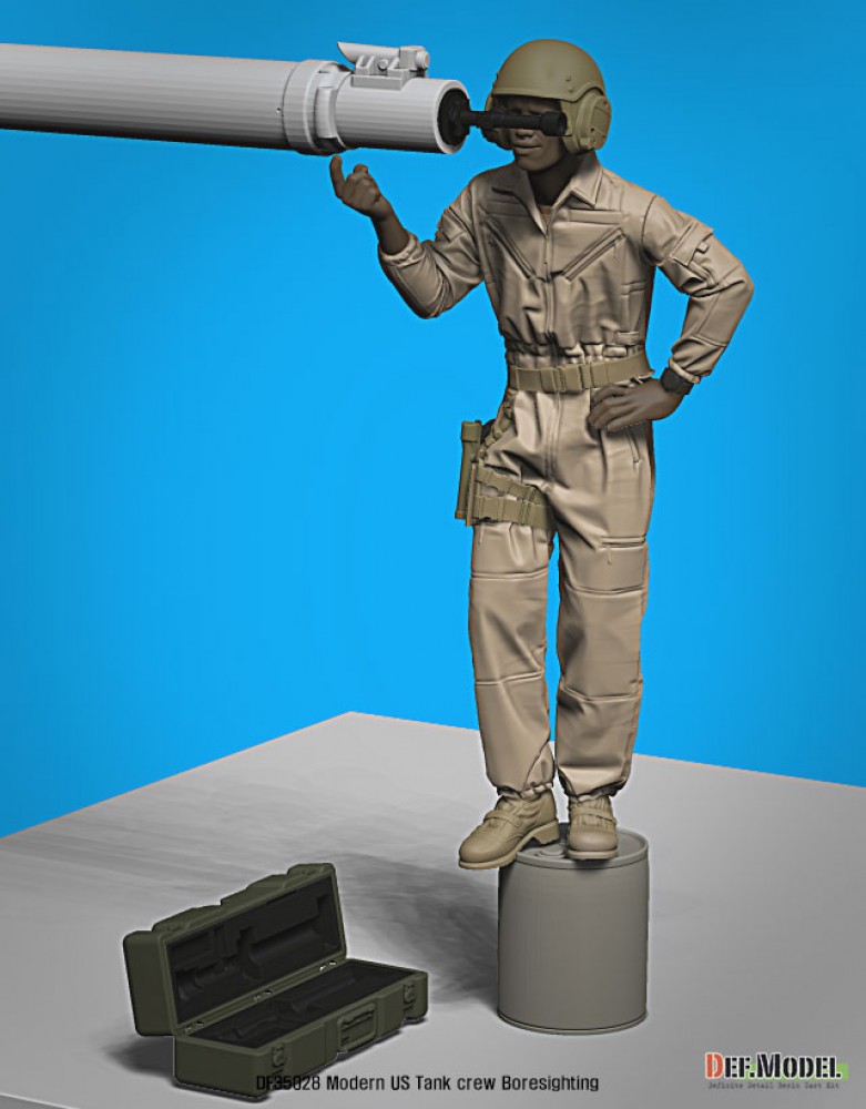 1/35 US M1 Tank Crew Boresighting w/3D M27A3 Boresight DEFDF35028