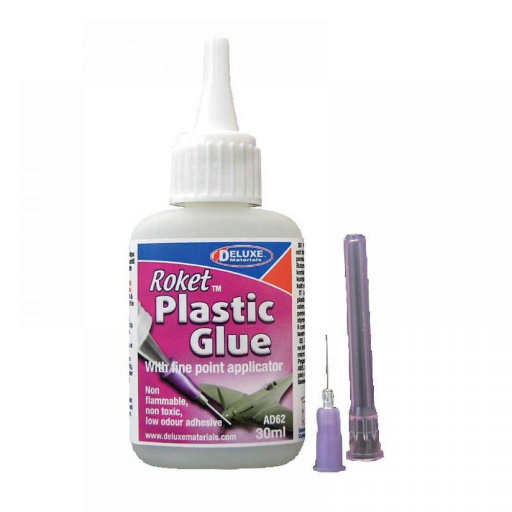 Roket Adhesive Plastic Glue w/Point Applicator (30ml)