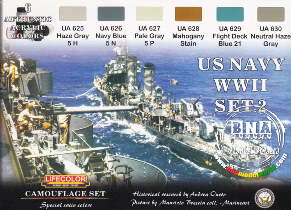 Acrylic Paint Set WWII US Navy 2 (22ml x 6)