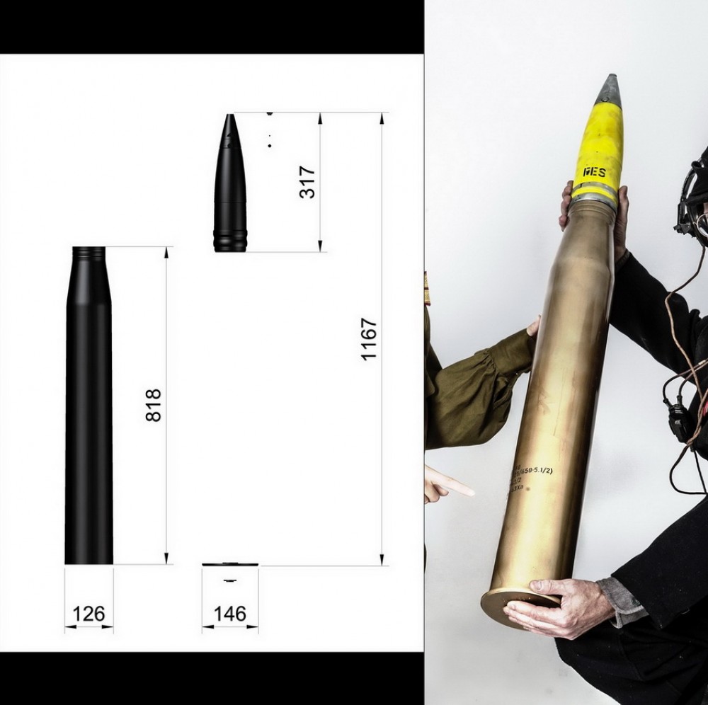 Sprgr Shell 1/1 8.8cm Sprgr 43 (HE) kwk43 L71