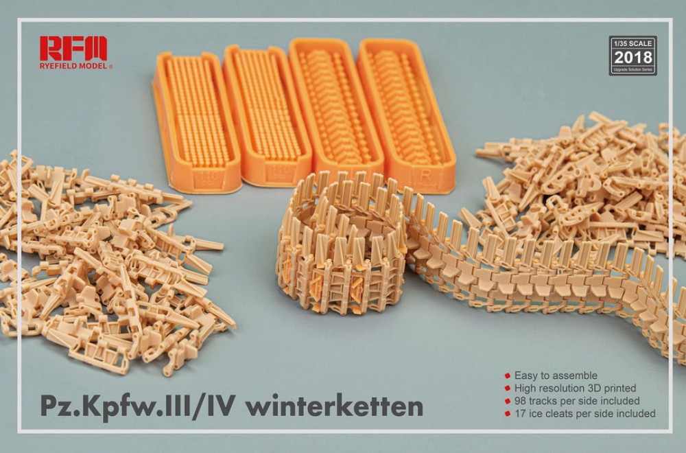 1/35 Pz.III/IV Winterketten Workable Track Links (3D printed )