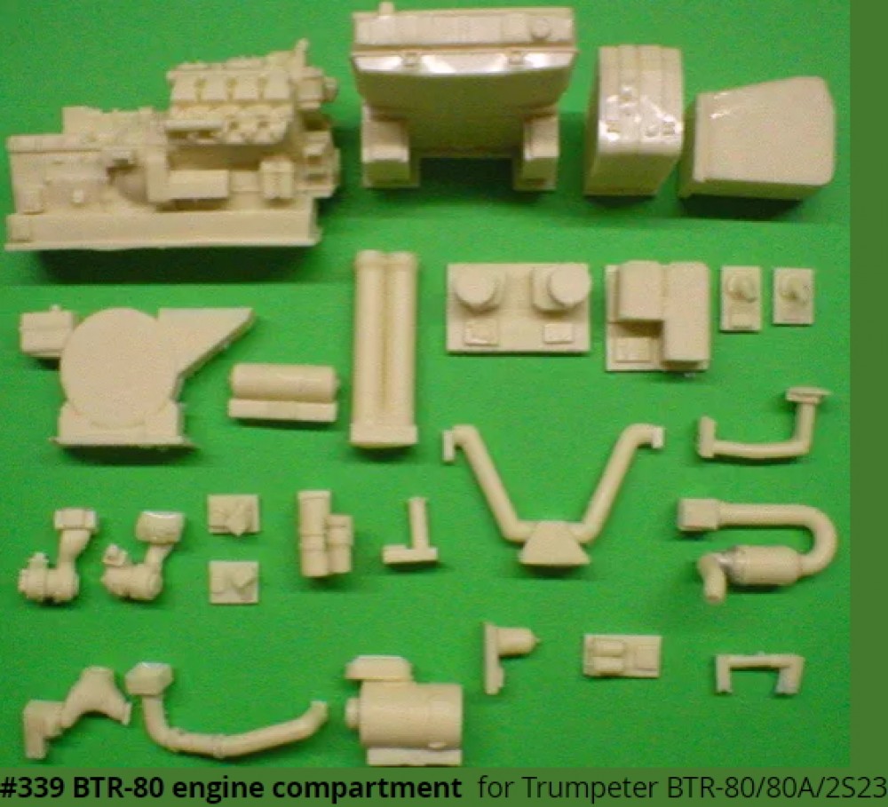1/35 BTR-80 APC Engine Compartment for Trumpeter BTR-80/80A/2S23 kits
