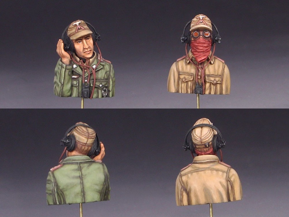 1/35 WWII German DAK Tank Crew Bust Set (2pcs) - VW35013