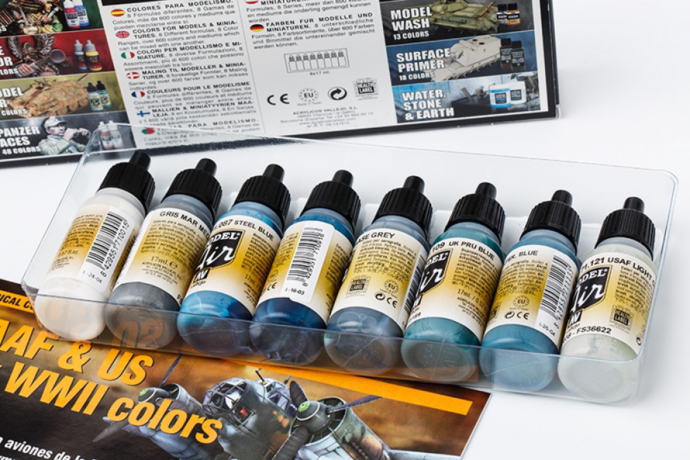 Model Air Acrylic Paint Set for WWII USN Aircraft (8 x 17ml)