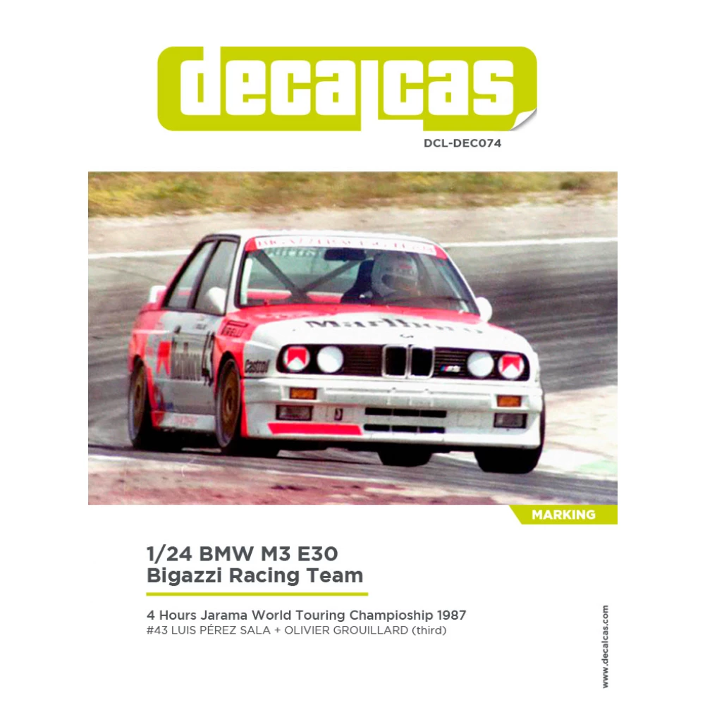 1:24 BMW M3 E30 Team Bigazzi Racing sponsored by Marlboro - 1987