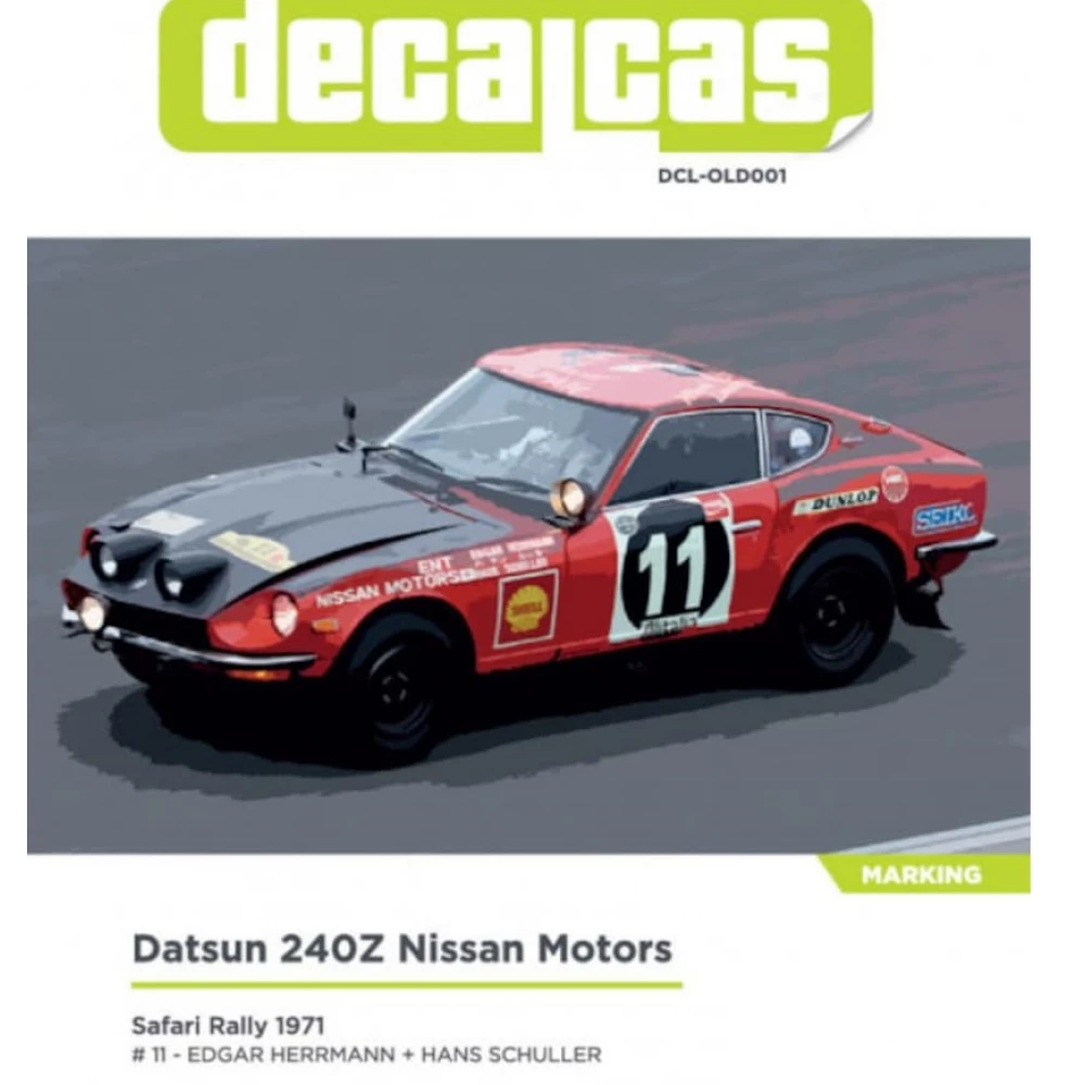1:12 Datsun 240Z Sponsors Marking Decal for Tamiya kits