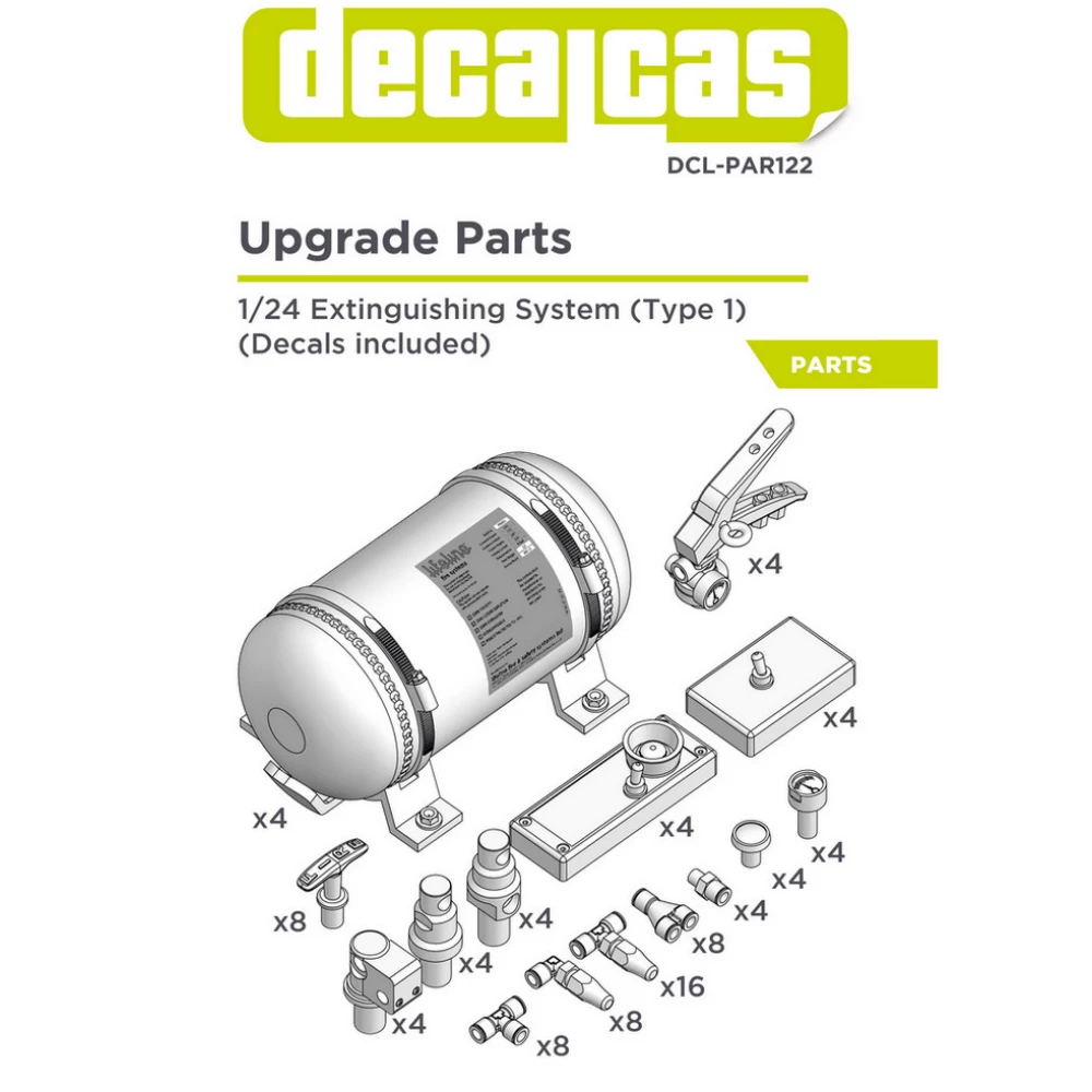 1:24 Fire Extinguishing System - Type 01 (4pcs)