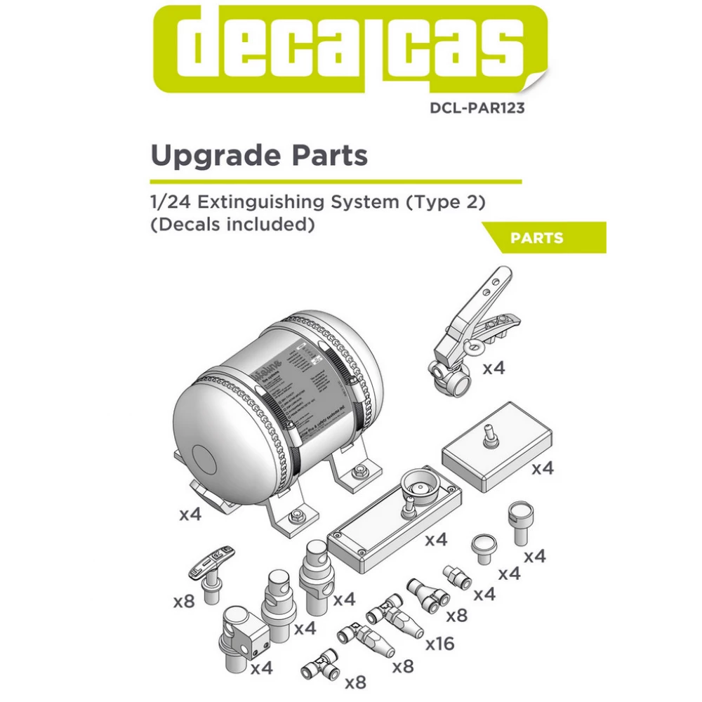 1:24 Fire Extinguishing System - Type 02 (4pcs)