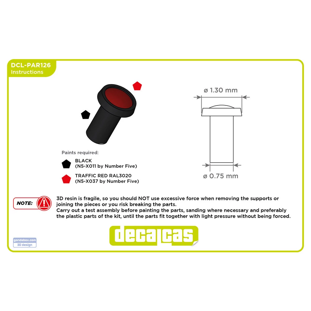 1:24 Emergency Button - Type 4 (20pcs)