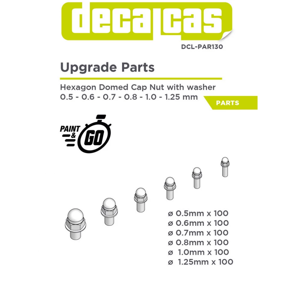 Hexagon Domed Cap Nut with Washer 0.5 - 1.25 mm