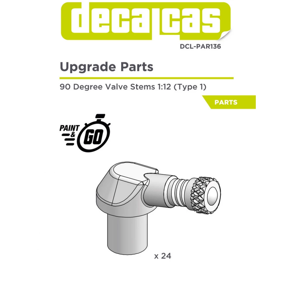 1:12 90 Degree Air Valve Stems - Type 1