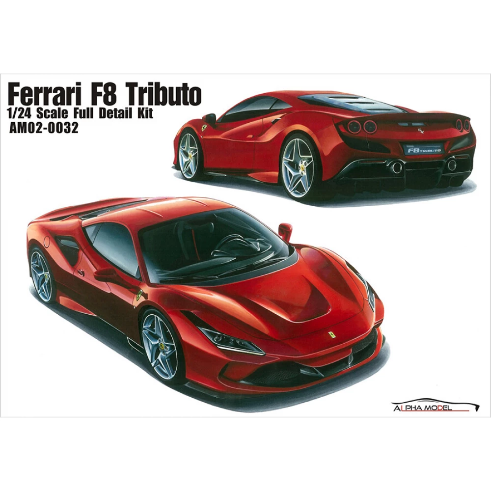 1:24 Ferrari F8 Tributo Full Detail Kit