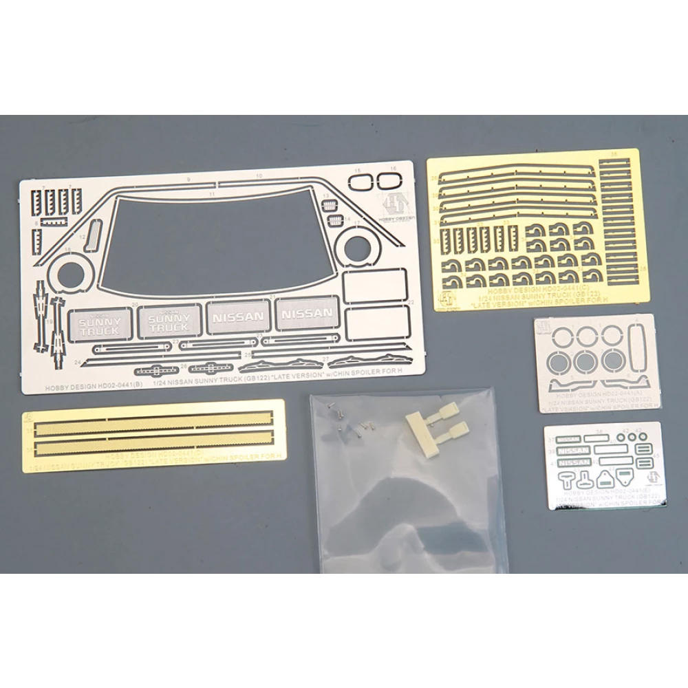 1:24 Nissan Sunny Truck (GB122) Late w/Chin Spoiler Detail Set for Hasegawa #20552