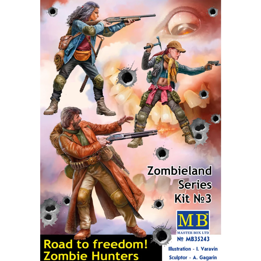 1:35 Zombieland series Kit No. 3 - Road to Freedom, Zombie Hunters