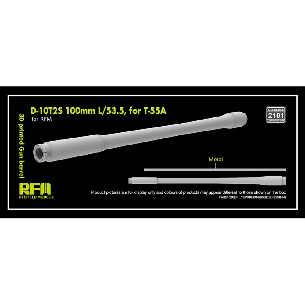 1:35 T-55A Gun Barrel D-10T2S 100mm L/53.5 for Rye Field Model