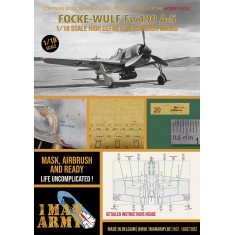 1/18 Focke Wulf Fw190 A-5 Basic Markings and Stencil Masks for Hobby Boss kit