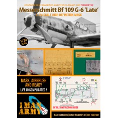 1/24 Bf 109 G6 Late Markings and Stencil Masks for Trumpeter kits