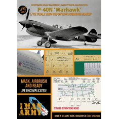 1/32 Curtiss P40N Kitty Hawk IV Paint Masking