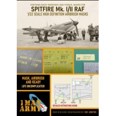 1/32 RAF Supermarine Spitfire MK II 41/42 Airbrush Paint Masking