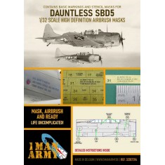 1/32 Douglas SBD 5 Dauntless Airbrush Paint Masking for Trumpeter kits