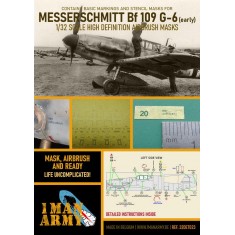 1/32 Messerschmitt Bf 109 G6 Early Airbrush Paint Masking