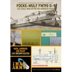 1/32 Focke Wulf Fw 190 D9 Airbrush Paint Masking