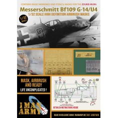 1/32 Messerschmitt Bf 109 G-14/U4 Basic Markings and Stencil Masks for Zoukei Mura kit