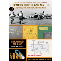 1/32 Hawker Hurricane Mk IIb Masks for Revell kits