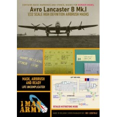 1/32 Avro Lancaster B Mk.I Masking for Border Model