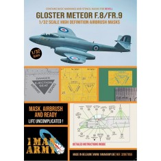 1/32 Gloster Meteor F8/FR9 Basic Markings and Stencil Masks for Revell kits