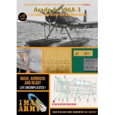 1/32 Arado Ar196 A-3 Markings and Stencil Masks for Revell kits