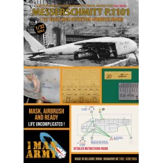 1/32 Messerschmitt P.1101 Basic Markings and Stencil Masks for Das Werk kits