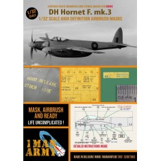 1/32 DH Hornet F.Mk.3 Basic Markings and Stencil Masks for DBMK kit