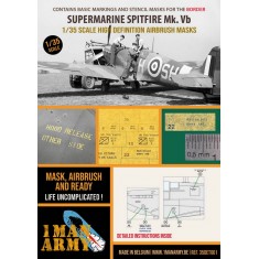 1/35 Spitfire Mk Vb Basic Markings and Stencil Paint Masks for Border Models