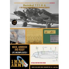 1/35 Heinkel He 111 H-6 Basic Markings and Stencil Masks for Border kit