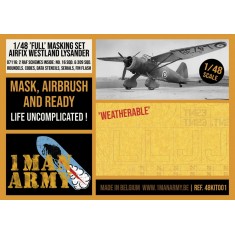 1/48 Westland Lysander Mk I/III Full Masking Set for Airfix kit
