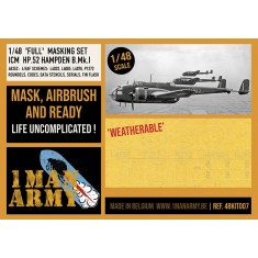 1/48 HP.52 Hampden B.Mk.I Full Masking Set for ICM kit